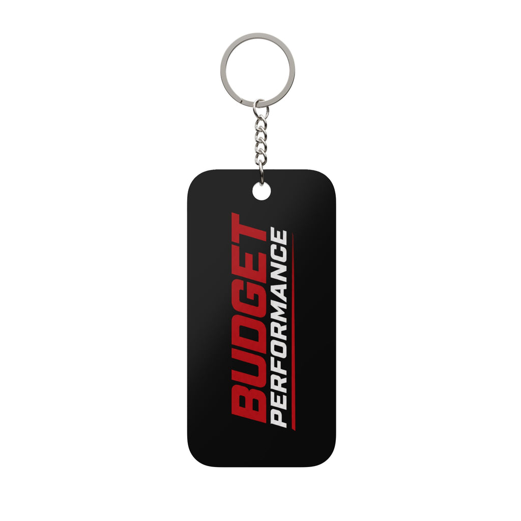 Budget Performance Keychain Charm — Double-Sided Car Keyring