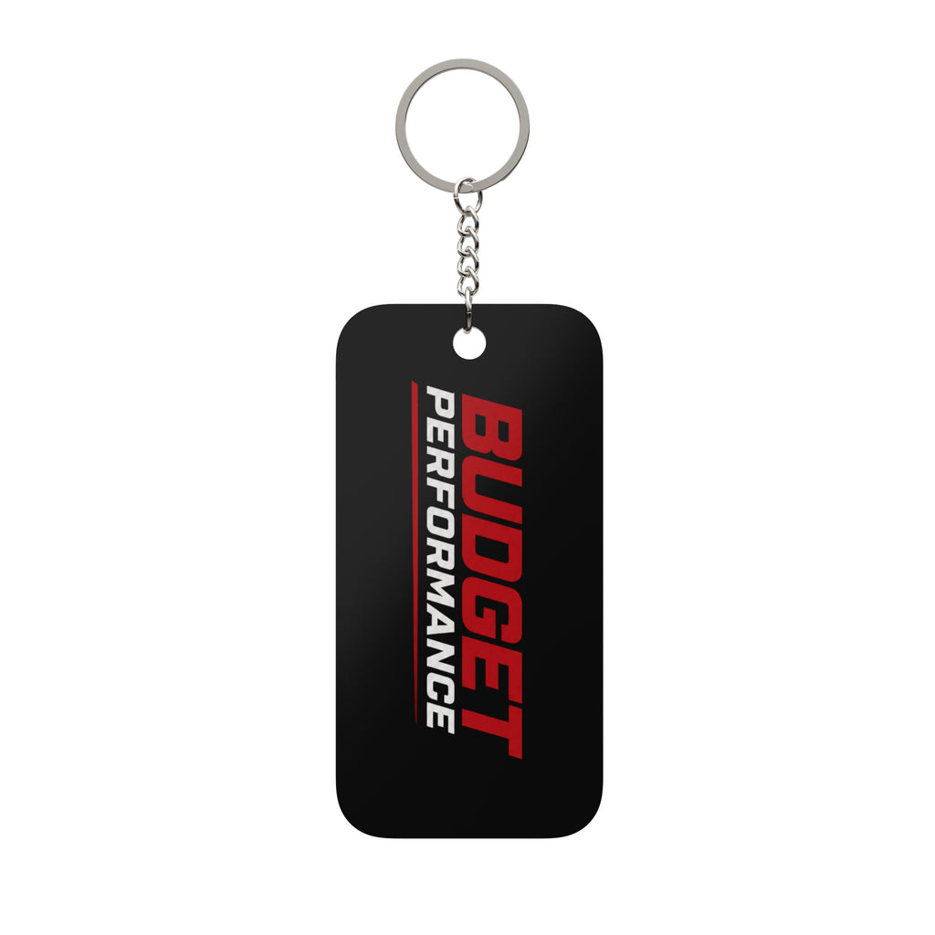 Budget Performance Keychain Charm — Double-Sided Car Keyring