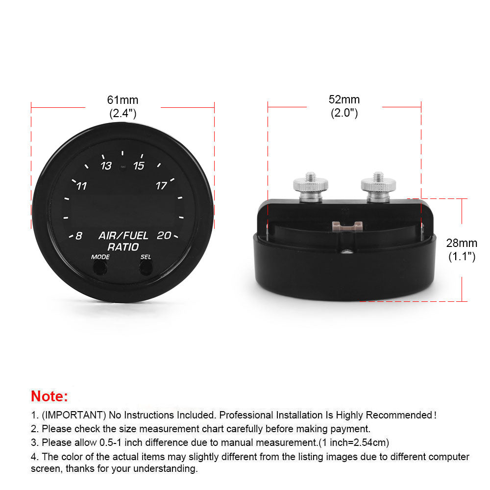 Digital Air-Fuel Ratio gauge kit